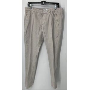 Dondup mens light gray Corduroy pants sz 34